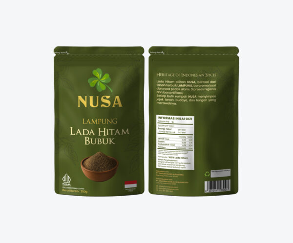 ukuran produk 6 Lada Putih Bubuk 100gram